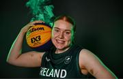 9 July 2025; Faye McDonnell of Ireland poses for a portrait during the EYOF Basketball Team Day for athletes, their families and support staff prior to travelling to EYOF Skopje 2025 at the National Basketball Arena in Tallaght, Dublin. Photo by Sam Barnes/Sportsfile