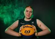 9 July 2025; Faye McDonnell of Ireland poses for a portrait during the EYOF Basketball Team Day for athletes, their families and support staff prior to travelling to EYOF Skopje 2025 at the National Basketball Arena in Tallaght, Dublin. Photo by Sam Barnes/Sportsfile