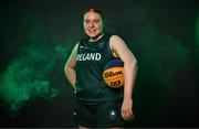 9 July 2025; Faye McDonnell of Ireland poses for a portrait during the EYOF Basketball Team Day for athletes, their families and support staff prior to travelling to EYOF Skopje 2025 at the National Basketball Arena in Tallaght, Dublin. Photo by Sam Barnes/Sportsfile