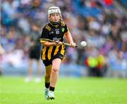 6 July 2025; Shea O'Kane, St Columba's PS, Kilrea, Derry, representing Kilkenny, during the GAA INTO Cumann na mBunscol Respect Exhibition Go Games match at the GAA Hurling All-Ireland Senior Championship semi-final match between Kilkenny and Tipperary at Croke Park in Dublin. Photo by Ray McManus/Sportsfile