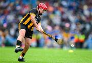 6 July 2025; Darragh McDonald, Dernakesh NS, Cootehill, Cavan, representing Kilkenny, during the GAA INTO Cumann na mBunscol Respect Exhibition Go Games match at the GAA Hurling All-Ireland Senior Championship semi-final match between Kilkenny and Tipperary at Croke Park in Dublin. Photo by Ray McManus/Sportsfile