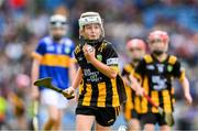 6 July 2025; Shea O'Kane, St Columba's PS, Kilrea, Derry, representing Kilkenny, during the GAA INTO Cumann na mBunscol Respect Exhibition Go Games match at the GAA Hurling All-Ireland Senior Championship semi-final match between Kilkenny and Tipperary at Croke Park in Dublin. Photo by Ray McManus/Sportsfile