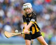 6 July 2025; Shea O'Kane, St Columba's PS, Kilrea, Derry, representing Kilkenny, during the GAA INTO Cumann na mBunscol Respect Exhibition Go Games match at the GAA Hurling All-Ireland Senior Championship semi-final match between Kilkenny and Tipperary at Croke Park in Dublin. Photo by Ray McManus/Sportsfile