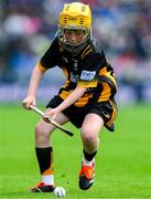 6 July 2025; Emmet Hilliard, St Daigh's NS, Inniskeen, Monaghan, representing Kilkenny, during the GAA INTO Cumann na mBunscol Respect Exhibition Go Games match at the GAA Hurling All-Ireland Senior Championship semi-final match between Kilkenny and Tipperary at Croke Park in Dublin. Photo by Ray McManus/Sportsfile