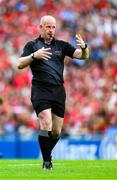 5 July 2025; Referee Johnny Murphy during the GAA Hurling All-Ireland Senior Championship semi-final match between Cork and Dublin at Croke Park in Dublin. Photo by Ray McManus/Sportsfile