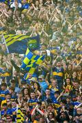 6 July 2025; Tipperary and Kilkenny supporters, on Hill 16, before the GAA Hurling All-Ireland Senior Championship semi-final match between Kilkenny and Tipperary at Croke Park in Dublin. Photo by Ray McManus/Sportsfile