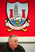 7 July 2025; Cork manager Pat Ryan is interviewed during a Cork Hurling media conference at SuperValu Páirc Uí Chaoimh in Cork ahead of the GAA Hurling All-Ireland Senior Championship Final. Photo by Piaras Ó Mídheach/Sportsfile
