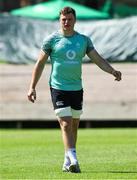 8 July 2025; Cian Prendergast during an Ireland Rugby squad training at the Grupo Desportivo Direito in Lisbon, Portugal. Photo by Carlos Rodrigues/Sportsfile
