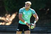 8 July 2025; Hugh Gavin during an Ireland Rugby squad training at the Grupo Desportivo Direito in Lisbon, Portugal. Photo by Carlos Rodrigues/Sportsfile