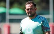 8 July 2025; Jack Aungier during an Ireland Rugby squad training at the Grupo Desportivo Direito in Lisbon, Portugal. Photo by Carlos Rodrigues/Sportsfile