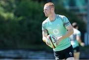 8 July 2025; Nathan Doak during an Ireland Rugby squad training at the Grupo Desportivo Direito in Lisbon, Portugal. Photo by Carlos Rodrigues/Sportsfile