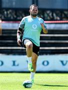 8 July 2025; Jack Aungier during an Ireland Rugby squad training at the Grupo Desportivo Direito in Lisbon, Portugal. Photo by Carlos Rodrigues/Sportsfile