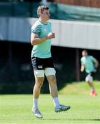 8 July 2025; Cian Prendergast during an Ireland Rugby squad training at the Grupo Desportivo Direito in Lisbon, Portugal. Photo by Carlos Rodrigues/Sportsfile