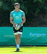 8 July 2025; Cian Prendergast during an Ireland Rugby squad training at the Grupo Desportivo Direito in Lisbon, Portugal. Photo by Carlos Rodrigues/Sportsfile