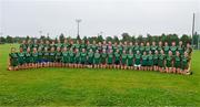 8 July 2025; The three Meath teams during the LGFA U17 Player Development Day at Portlaoise GAA club in Portlaoise, Laois. Photo by Stephen Marken/Sportsfile