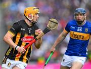 6 July 2025; Richie Reid of Kilkenny in action against Alan Tynan of Tipperary during the GAA Hurling All-Ireland Senior Championship semi-final match between Kilkenny and Tipperary at Croke Park in Dublin. Photo by Ray McManus/Sportsfile