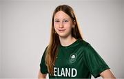8 July 2025; Swimmer Julia Dziedzic during a Team Ireland announcement for the athletes selected to compete at the European Youth Olympic Festival in Skopje, North Macedonia, proudly supported by Allianz. The European Youth Olympic Festival takes place in Skopje, North Macedonia, taking place from 20 – 26 July. Photo by Ramsey Cardy/Sportsfile