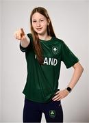 8 July 2025; Swimmer Julia Dziedzic during a Team Ireland announcement for the athletes selected to compete at the European Youth Olympic Festival in Skopje, North Macedonia, proudly supported by Allianz. The European Youth Olympic Festival takes place in Skopje, North Macedonia, taking place from 20 – 26 July. Photo by Ramsey Cardy/Sportsfile