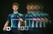9 July 2025; (EDITOR'S NOTE; This image was created using a special effects camera filter) Cyclist Rian McCrystal during a Team Ireland announcement for the athletes selected to compete at the European Youth Olympic Festival in Skopje, North Macedonia, proudly supported by Allianz. The European Youth Olympic Festival takes place in Skopje, North Macedonia, taking place from 20 – 26 July. Photo by Sam Barnes/Sportsfile