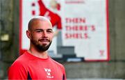 8 July 2025; Mark Coyle poses for a portrait during a Shelbourne Media Conference at Tolka Park in Dublin. Photo by Tyler Miller/Sportsfile