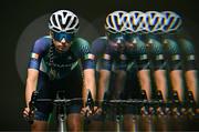 9 July 2025; (EDITOR'S NOTE; This image was created using a special effects camera filter) Cyclist Emer Heverin during a Team Ireland announcement for the athletes selected to compete at the European Youth Olympic Festival in Skopje, North Macedonia, proudly supported by Allianz. The European Youth Olympic Festival takes place in Skopje, North Macedonia, taking place from 20 – 26 July. Photo by Sam Barnes/Sportsfile