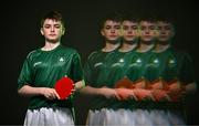 9 July 2025; (EDITOR'S NOTE; This image was created using a special effects camera filter) Table tennis player Peadar Sheridan during a Team Ireland announcement for the athletes selected to compete at the European Youth Olympic Festival in Skopje, North Macedonia, proudly supported by Allianz. The European Youth Olympic Festival takes place in Skopje, North Macedonia, taking place from 20 – 26 July. Photo by Sam Barnes/Sportsfile
