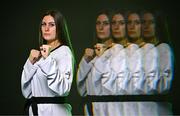 9 July 2025; (EDITOR'S NOTE; This image was created using a special effects camera filter) Taekwondoin Charleigh Lee Smithers during a Team Ireland announcement for the athletes selected to compete at the European Youth Olympic Festival in Skopje, North Macedonia, proudly supported by Allianz. The European Youth Olympic Festival takes place in Skopje, North Macedonia, taking place from 20 – 26 July. Photo by Sam Barnes/Sportsfile