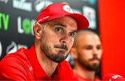 8 July 2025; Head coach Joey O'Brien poses for a portrait during a Shelbourne Media Conference at Tolka Park in Dublin. Photo by Tyler Miller/Sportsfile