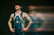 9 July 2025; (EDITOR'S NOTE; This image was created using a special effects camera filter) Gymnast Finlay Hazleton during a Team Ireland announcement for the athletes selected to compete at the European Youth Olympic Festival in Skopje, North Macedonia, proudly supported by Allianz. The European Youth Olympic Festival takes place in Skopje, North Macedonia, taking place from 20 – 26 July. Photo by Sam Barnes/Sportsfile