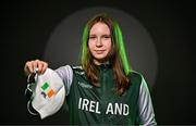 9 July 2025; Swimmer Anna Joyce during a Team Ireland announcement for the athletes selected to compete at the European Youth Olympic Festival in Skopje, North Macedonia, proudly supported by Allianz. The European Youth Olympic Festival takes place in Skopje, North Macedonia, taking place from 20 – 26 July. Photo by Sam Barnes/Sportsfile