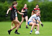 8 July 2025; Action from Monaghan 1 and Down during the LGFA U17 Player Development Day at Portlaoise GAA club in Portlaoise, Laois. Photo by Stephen Marken/Sportsfile