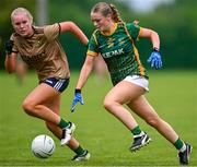 8 July 2025; Action from Meath 2 and Kerry during the LGFA U17 Player Development Day at Portlaoise GAA club in Portlaoise, Laois. Photo by Stephen Marken/Sportsfile