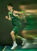 9 July 2025; (EDITOR'S NOTE; This image was created using a special effects camera filter) Athlete Lorcan Forde-Dunne during a Team Ireland announcement for the athletes selected to compete at the European Youth Olympic Festival in Skopje, North Macedonia, proudly supported by Allianz. The European Youth Olympic Festival takes place in Skopje, North Macedonia, taking place from 20 – 26 July. Photo by Sam Barnes/Sportsfile