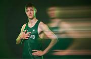 9 July 2025; (EDITOR'S NOTE; This image was created using a special effects camera filter) Athlete Ben Sykes during a Team Ireland announcement for the athletes selected to compete at the European Youth Olympic Festival in Skopje, North Macedonia, proudly supported by Allianz. The European Youth Olympic Festival takes place in Skopje, North Macedonia, taking place from 20 – 26 July. Photo by Sam Barnes/Sportsfile