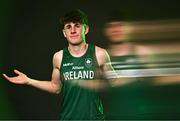 9 July 2025; (EDITOR'S NOTE; This image was created using a special effects camera filter) Athlete Isaac Vickers during a Team Ireland announcement for the athletes selected to compete at the European Youth Olympic Festival in Skopje, North Macedonia, proudly supported by Allianz. The European Youth Olympic Festival takes place in Skopje, North Macedonia, taking place from 20 – 26 July. Photo by Sam Barnes/Sportsfile