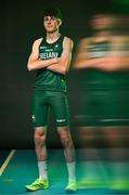 9 July 2025; (EDITOR'S NOTE; This image was created using a special effects camera filter) Athlete Isaac Vickers during a Team Ireland announcement for the athletes selected to compete at the European Youth Olympic Festival in Skopje, North Macedonia, proudly supported by Allianz. The European Youth Olympic Festival takes place in Skopje, North Macedonia, taking place from 20 – 26 July. Photo by Sam Barnes/Sportsfile