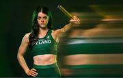 9 July 2025; (EDITOR'S NOTE; This image was created using a special effects camera filter) Athlete Erin Friel during a Team Ireland announcement for the athletes selected to compete at the European Youth Olympic Festival in Skopje, North Macedonia, proudly supported by Allianz. The European Youth Olympic Festival takes place in Skopje, North Macedonia, taking place from 20 – 26 July. Photo by Sam Barnes/Sportsfile