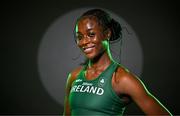 9 July 2025; Athlete Destiny Lawal during a Team Ireland announcement for the athletes selected to compete at the European Youth Olympic Festival in Skopje, North Macedonia, proudly supported by Allianz. The European Youth Olympic Festival takes place in Skopje, North Macedonia, taking place from 20 – 26 July. Photo by Sam Barnes/Sportsfile