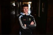 8 July 2025; Tipperary hurler Jake Morris poses for a portrait during the Tipperary GAA Hurling All-Ireland Senior Final Media Conference at Horse and Jockey Hotel in Horse and Jockey, Tipperary. Photo by Ben McShane/Sportsfile