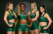 9 July 2025; Medley relay team, from left, Molly Norwood Daly, Destiny Lawal, Ellis McHugh and Erin Friel during a Team Ireland announcement for the athletes selected to compete at the European Youth Olympic Festival in Skopje, North Macedonia, proudly supported by Allianz. The European Youth Olympic Festival takes place in Skopje, North Macedonia, taking place from 20 – 26 July. Photo by Sam Barnes/Sportsfile