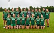 8 July 2025; The Meath 1 team during the LGFA U17 Player Development Day at Portlaoise GAA club in Portlaoise, Laois.  Photo by Stephen Marken/Sportsfile