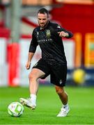 8 June 2025; Jamie Mulgrew during a Linfield training session at Tolka Park in Dublin. Photo by Tyler Miller/Sportsfile