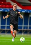 8 June 2025; Ben Hall during a Linfield training session at Tolka Park in Dublin. Photo by Tyler Miller/Sportsfile