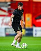8 June 2025; Kieran Offord during a Linfield training session at Tolka Park in Dublin. Photo by Tyler Miller/Sportsfile