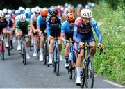 8 July 2025; A general view of the peloton during Stage 1 of 2025 Junior Tour of Ireland from Ennis to Barefield. Photo by Stephen McMahon/Sportsfile