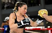 8 July 2025; Jennifer Miranda during an open workout session, held at The Oculus at World Trade Center in New York, USA, ahead of her undisputed super featherweight championship fight with Alycia Baumgarder, on July 11th at Madison Square Garden in New York. Photo by Stephen McCarthy/Sportsfile