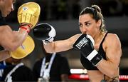 8 July 2025; Jennifer Miranda during an open workout session, held at The Oculus at World Trade Center in New York, USA, ahead of her undisputed super featherweight championship fight with Alycia Baumgarder, on July 11th at Madison Square Garden in New York. Photo by Stephen McCarthy/Sportsfile