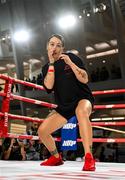 8 July 2025; Cherneka Johnson during an open workout session, held at The Oculus at World Trade Center in New York, USA, ahead of her undisputed bantamweight championship fight  with Shurretta Metcalf, on July 11th at Madison Square Garden in New York. Photo by Stephen McCarthy/Sportsfile
