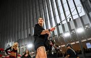 8 July 2025; Cherneka Johnson during an open workout session, held at The Oculus at World Trade Center in New York, USA, ahead of her undisputed bantamweight championship fight  with Shurretta Metcalf, on July 11th at Madison Square Garden in New York. Photo by Stephen McCarthy/Sportsfile
