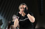 8 July 2025; Katie Taylor during an open workout session, held at The Oculus at World Trade Center in New York, USA, ahead of her undisputed super lightweight championship fight with Amanda Serrano, on July 11th at Madison Square Garden in New York. Photo by Stephen McCarthy/Sportsfile